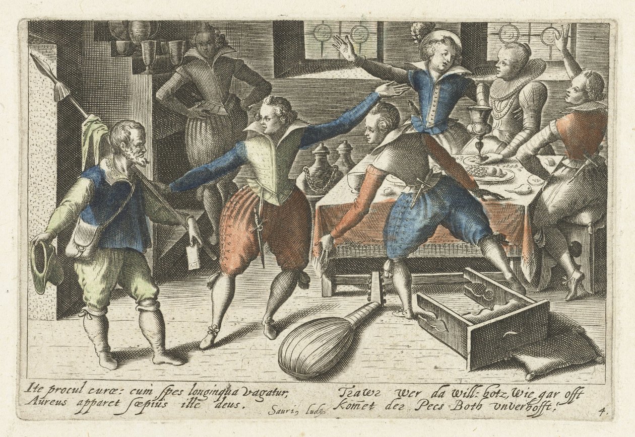 Öğrenci Festivali Öğrencilerde bir avuç ikonografik yön (...) (dizi başlığı) by Jacob van der Heyden