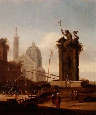 Akdeniz Limanında Bir İtalyan Capriccio by Jacob van der Ulft