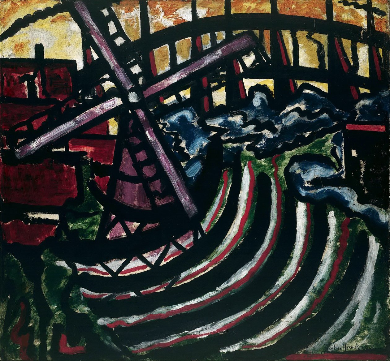 Hollandalı Değirmen, 1916. by Jacoba Berendina van Heemskerck van Beest