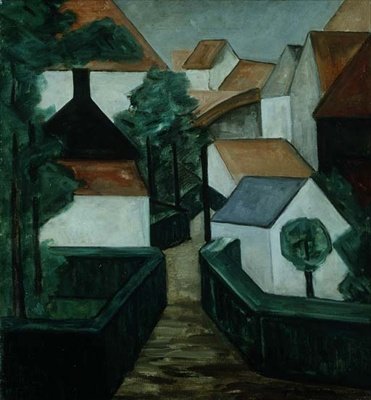 Kompozisyon 5, bir yol ile manzara by Jacoba van Heemskerck