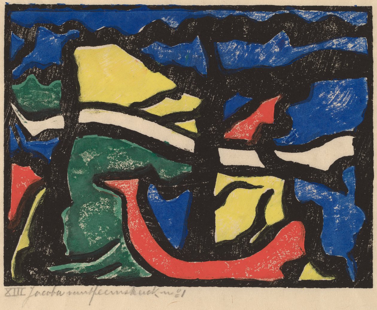 Kompozisyon, 19141915. by Jacoba van Heemskerck van Beest