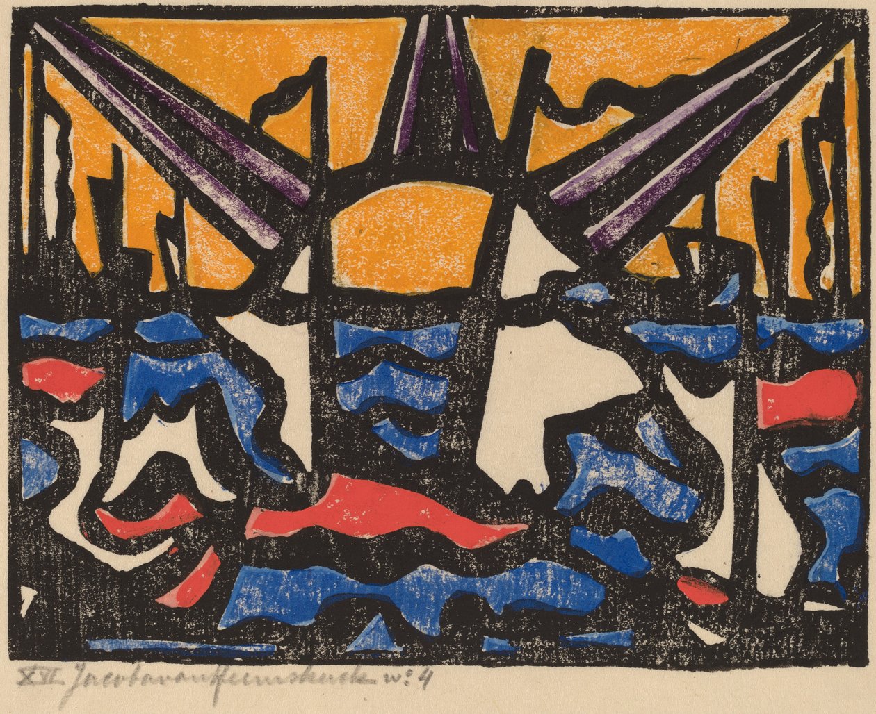 Güneşli Manzara, c. 1915. by Jacoba van Heemskerck van Beest