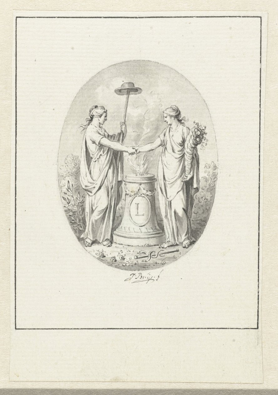 Özgürlüğün alegorik temsili by Jacobus Buys
