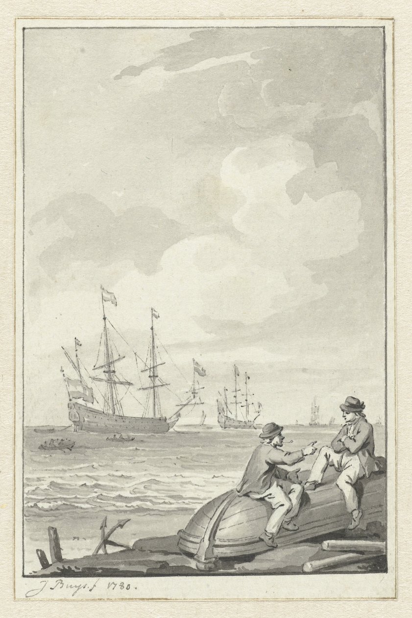 deniz manzarası by Jacobus Buys