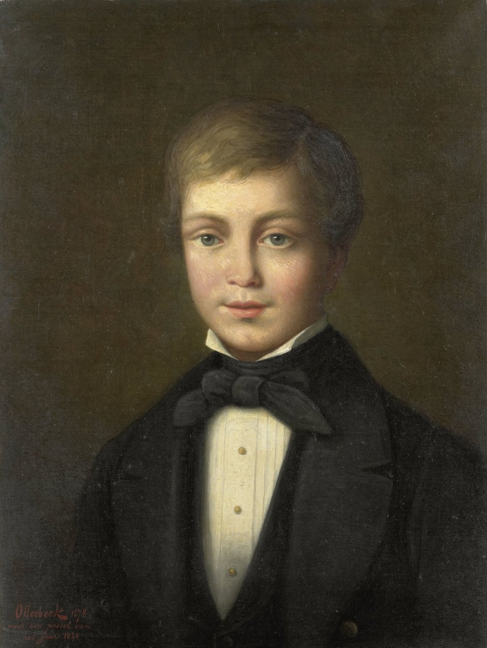 Jacob van Eeghen (1818-34) on iki yaşında by Jacobus Hermanus Otterbeek