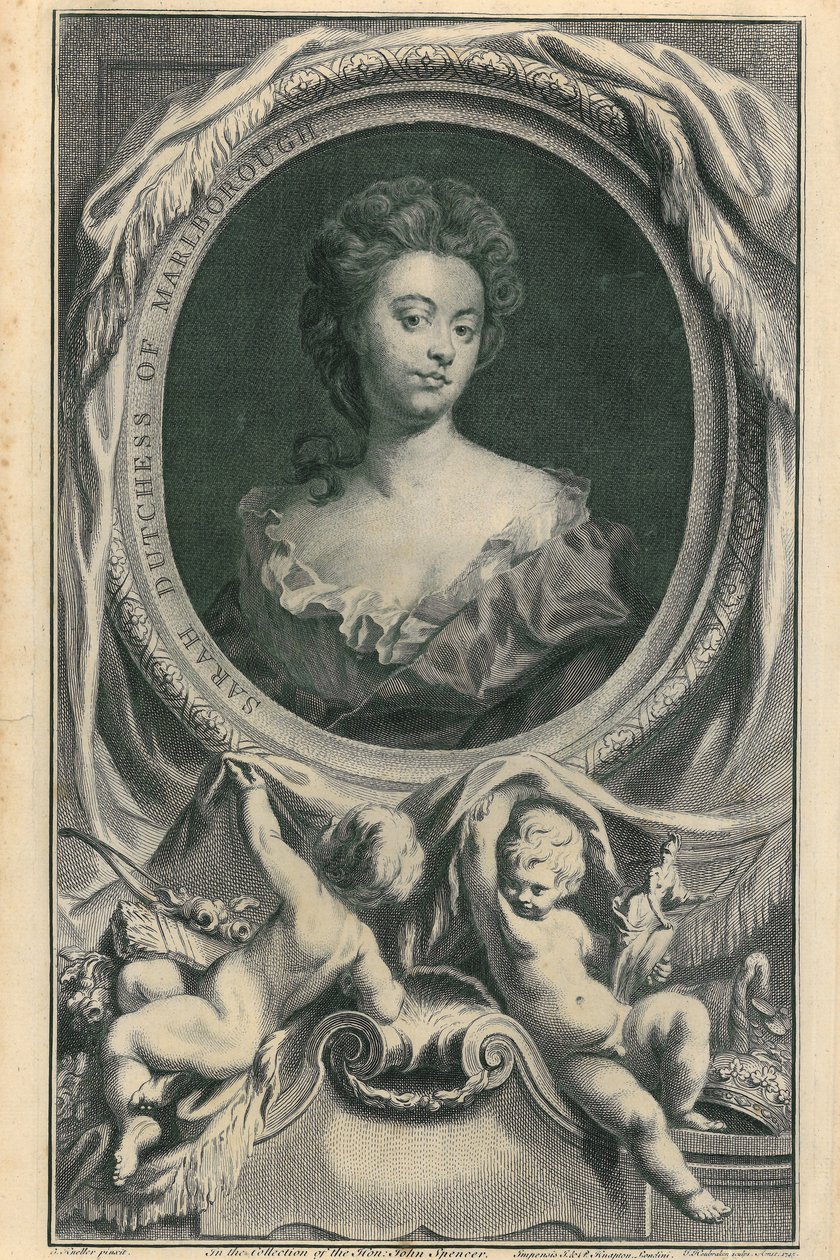 Marlborough Düşesi, 1745 by Jacobus Houbracken