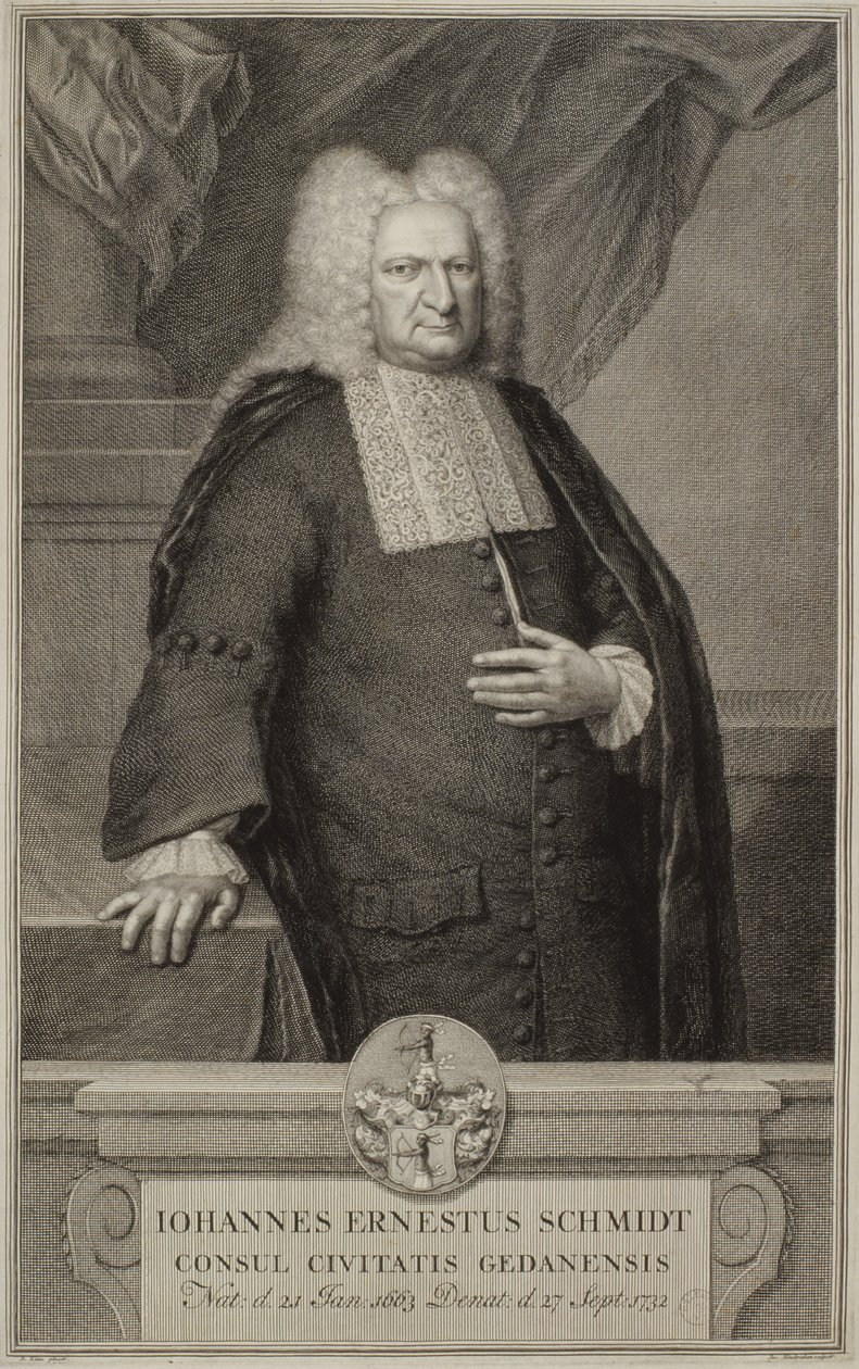 Johann Ernst Schmidt, c.1732 by Jacobus Houbracken