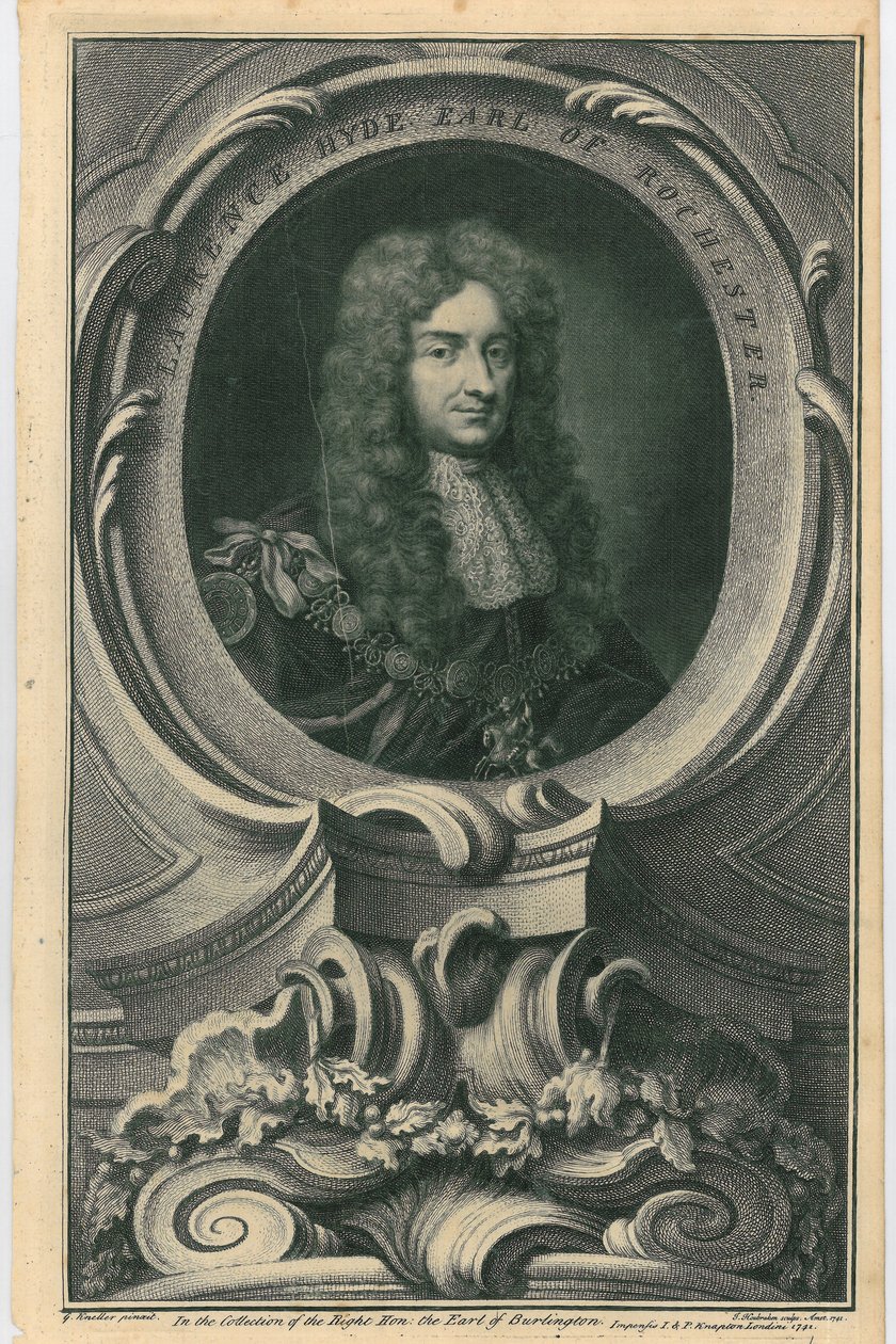 Laurence Hyde, Rochester Kontu, 1741 by Jacobus Houbracken