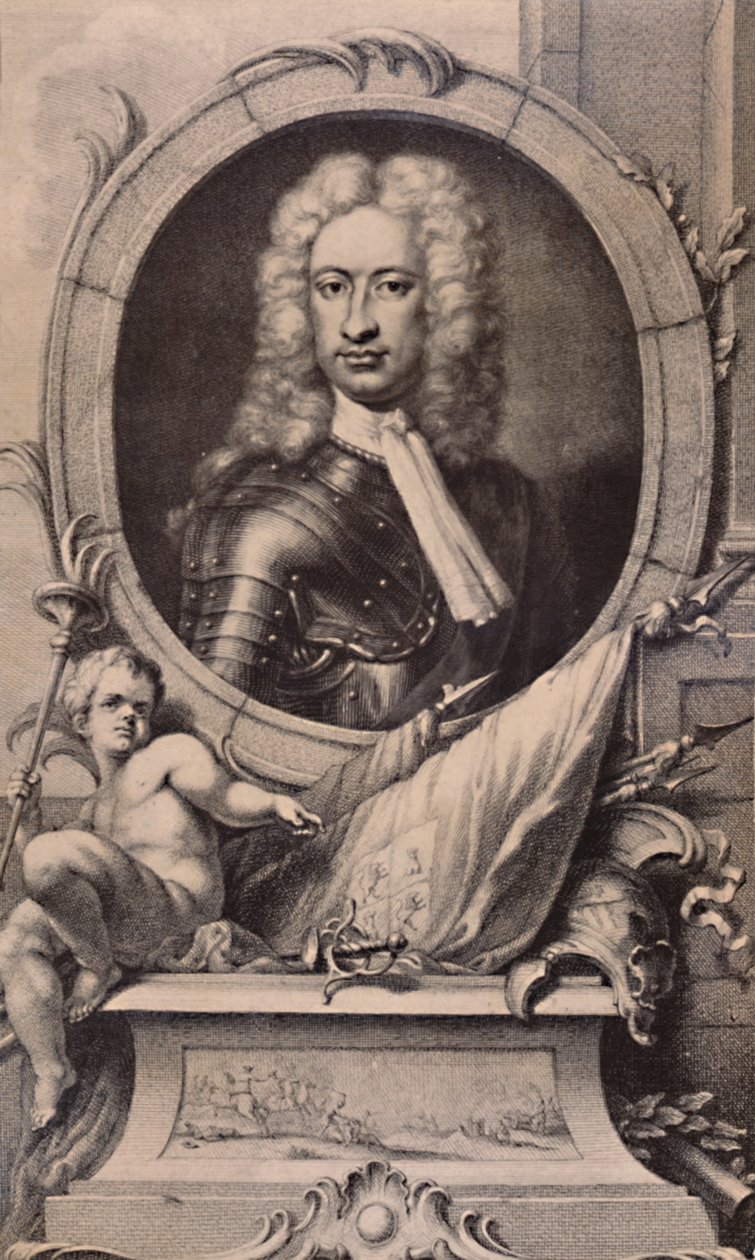 Charles Mordaunt, Peterborough ve Monmouth Kontu, İngiliz askeri, c1740 1894 by Jacobus Houbraken