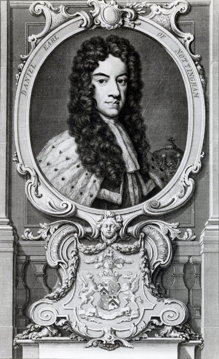 Daniel Finch, 2. Nottingham Kontu ve 7. Winchilsea Kontu (1647-1730) by Jacobus Houbraken