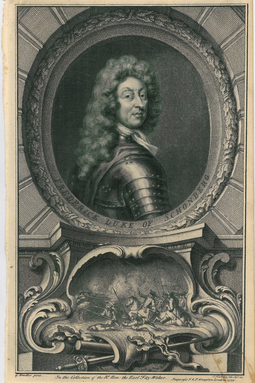 Frederick, Schomberg Dükü, 1739 by Jacobus Houbraken