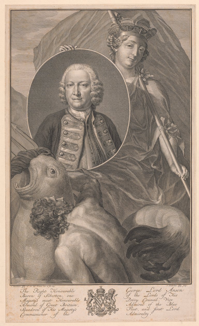 George Lord Anson by Jacobus Houbraken