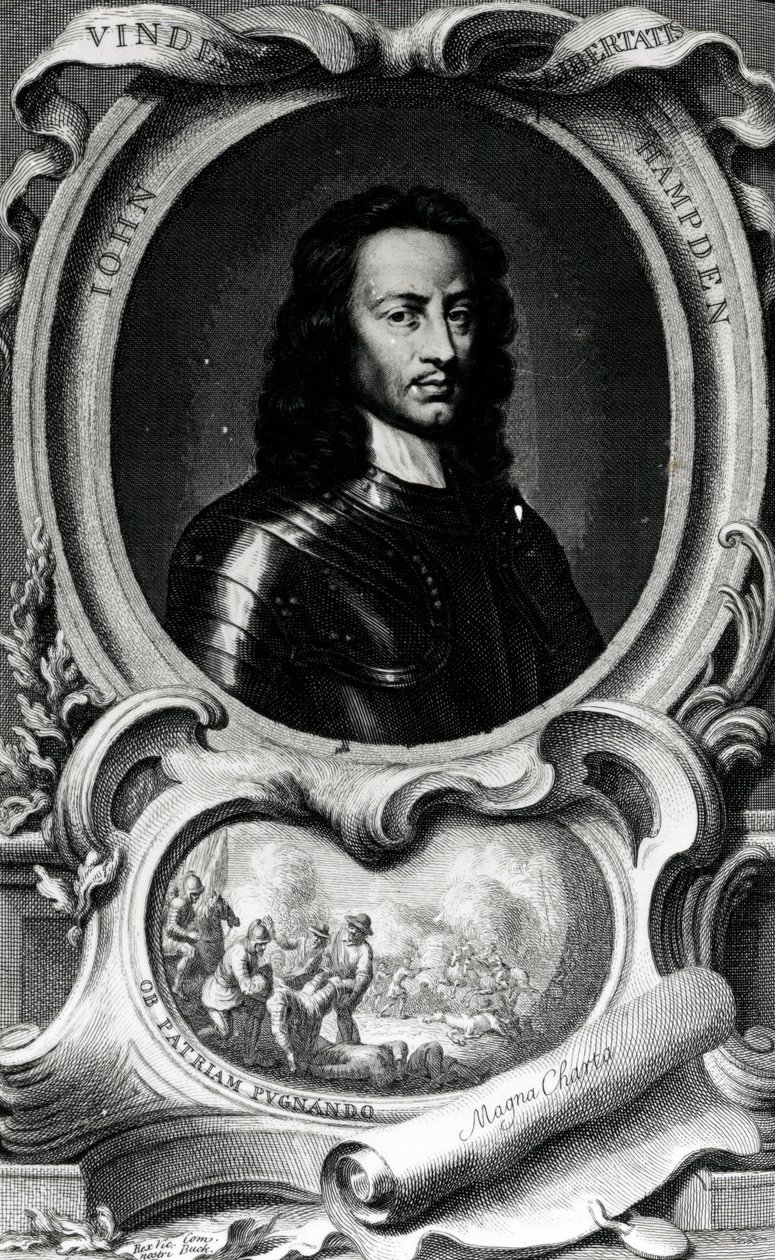 John Hampden, 1740 by Jacobus Houbraken