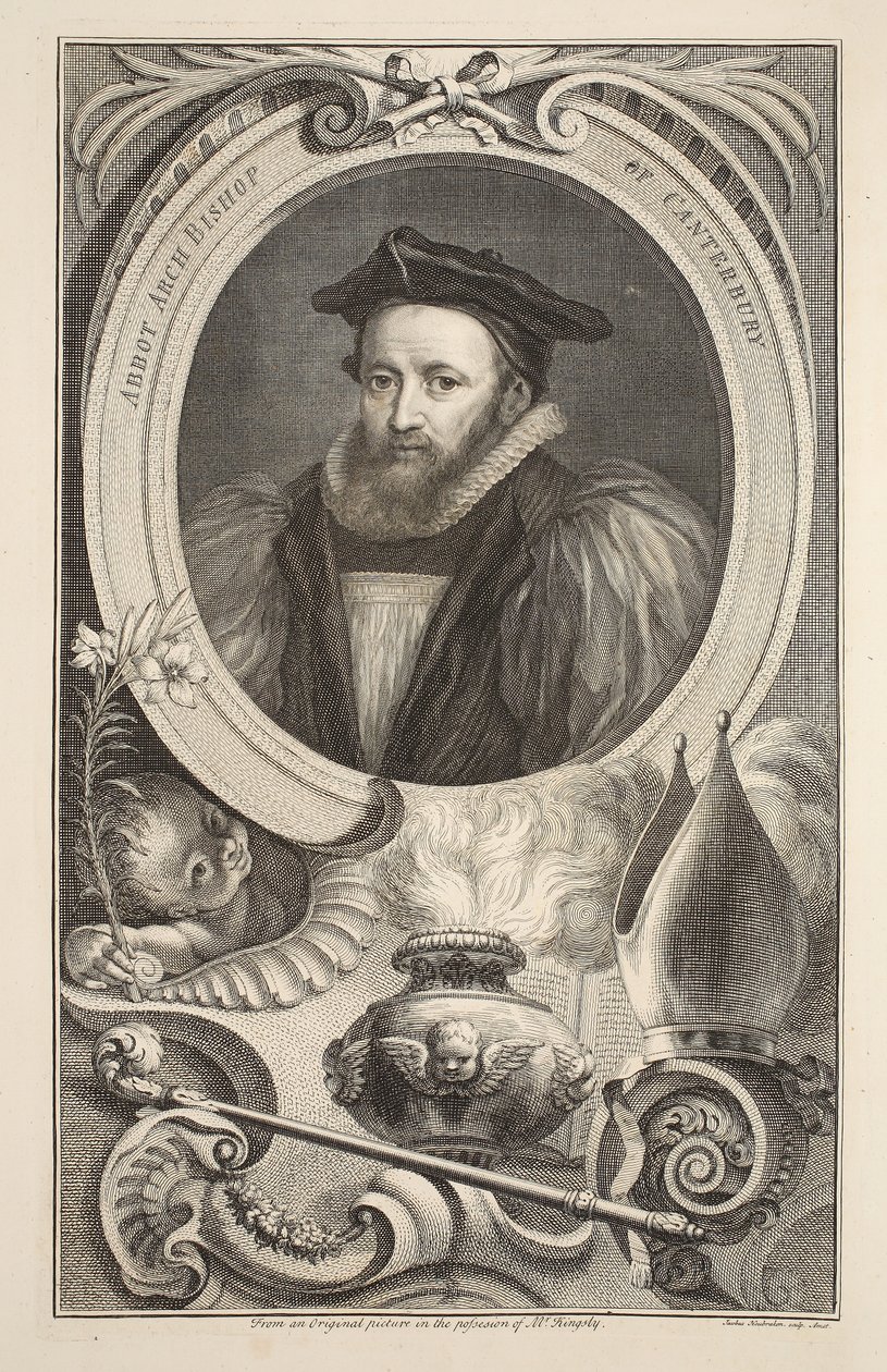 Portre George Abbot, Canterbury Başpiskoposu, 