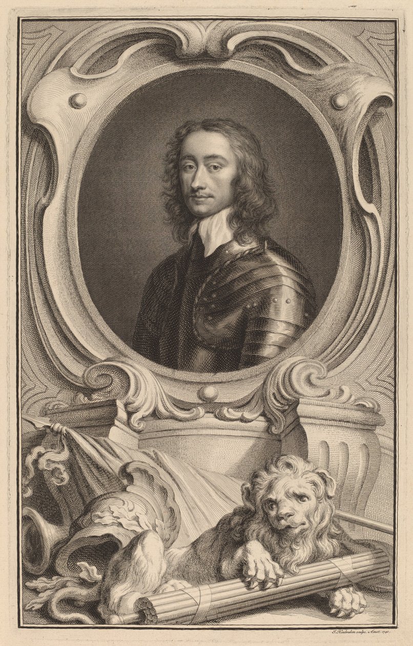 Genel Charles Fleetwood by Jacobus Houbraken after Robert Walker