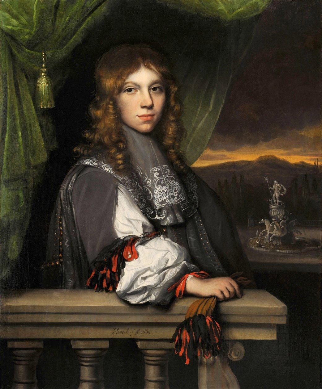 Mattheus van den Broucke Portresi - Peinture de Jacobus Leveck (1634-1675) - 1665 - Tuval üzerine yağlı boya - 89x71,5 - Dordrechts Müzesi by Jacobus Levecq