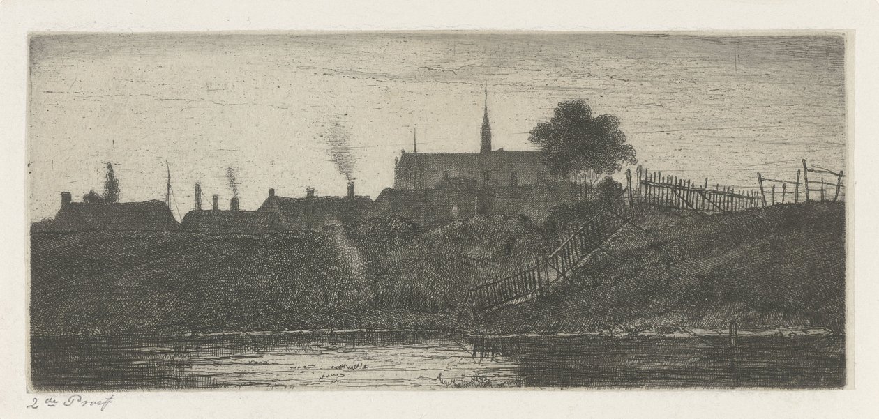 Bir şehrin görünümü by Jacobus Ludovicus Cornet