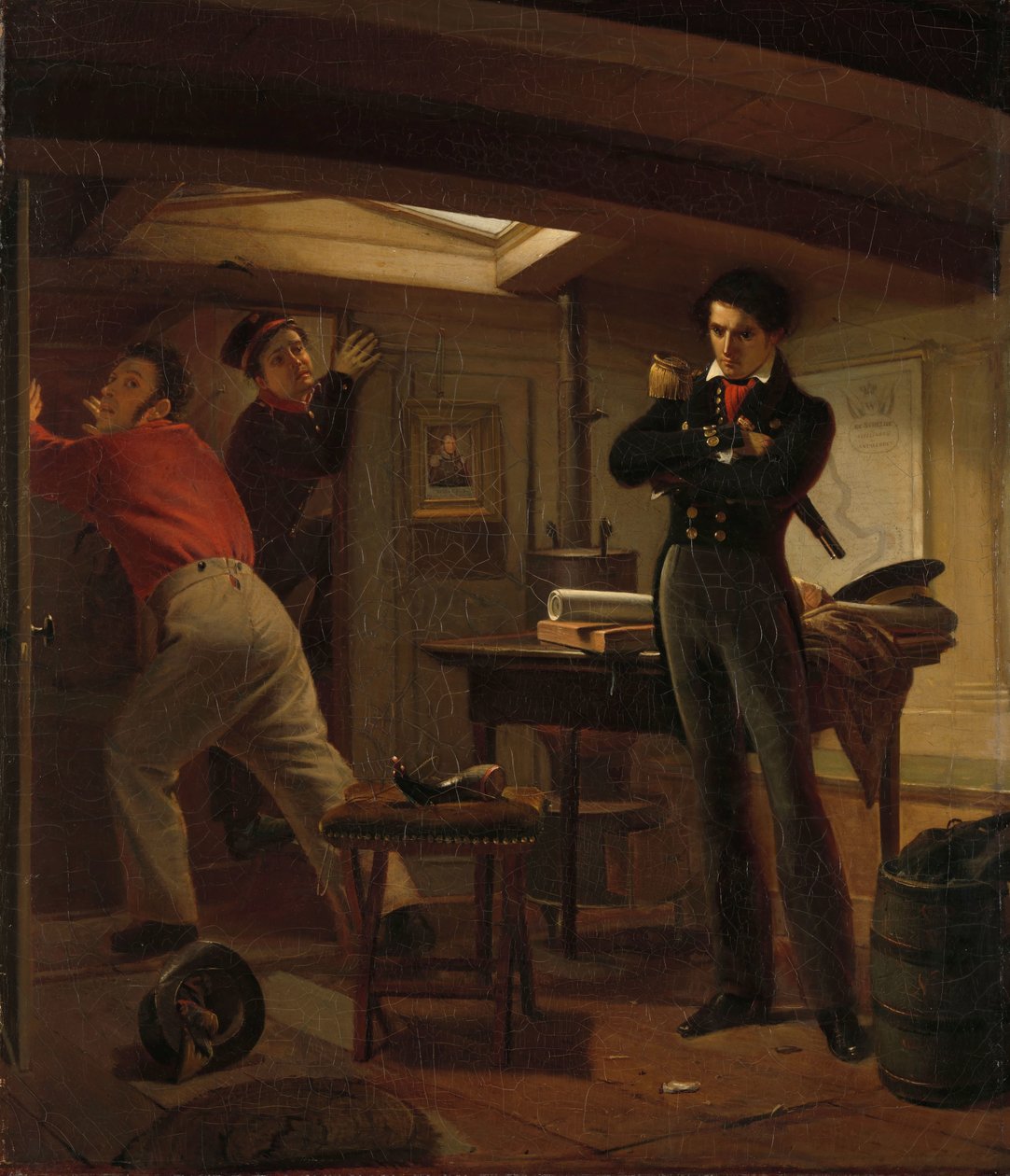 Jan van Speijk Barutu Ateşe Vermeyi Tartışıyor by Jacobus Schoemaker Doyer