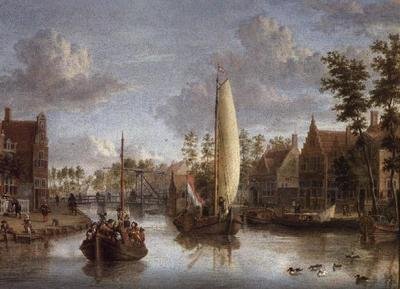 mavnalar ile bir kanal by Jacobus Storck