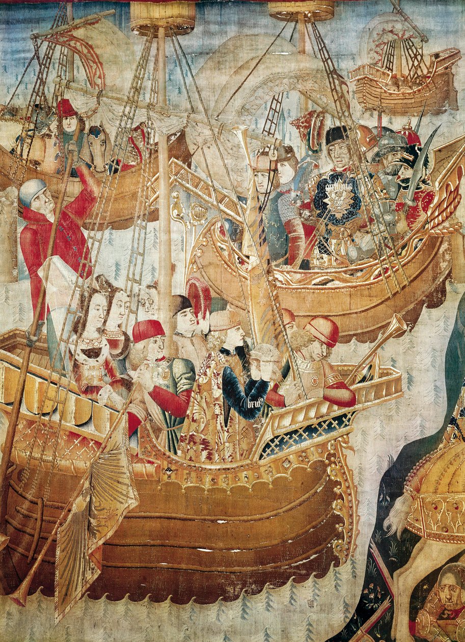tarayıcılar Katalonya Okulu Goblen by Jacomart (c.1413 61) Baco