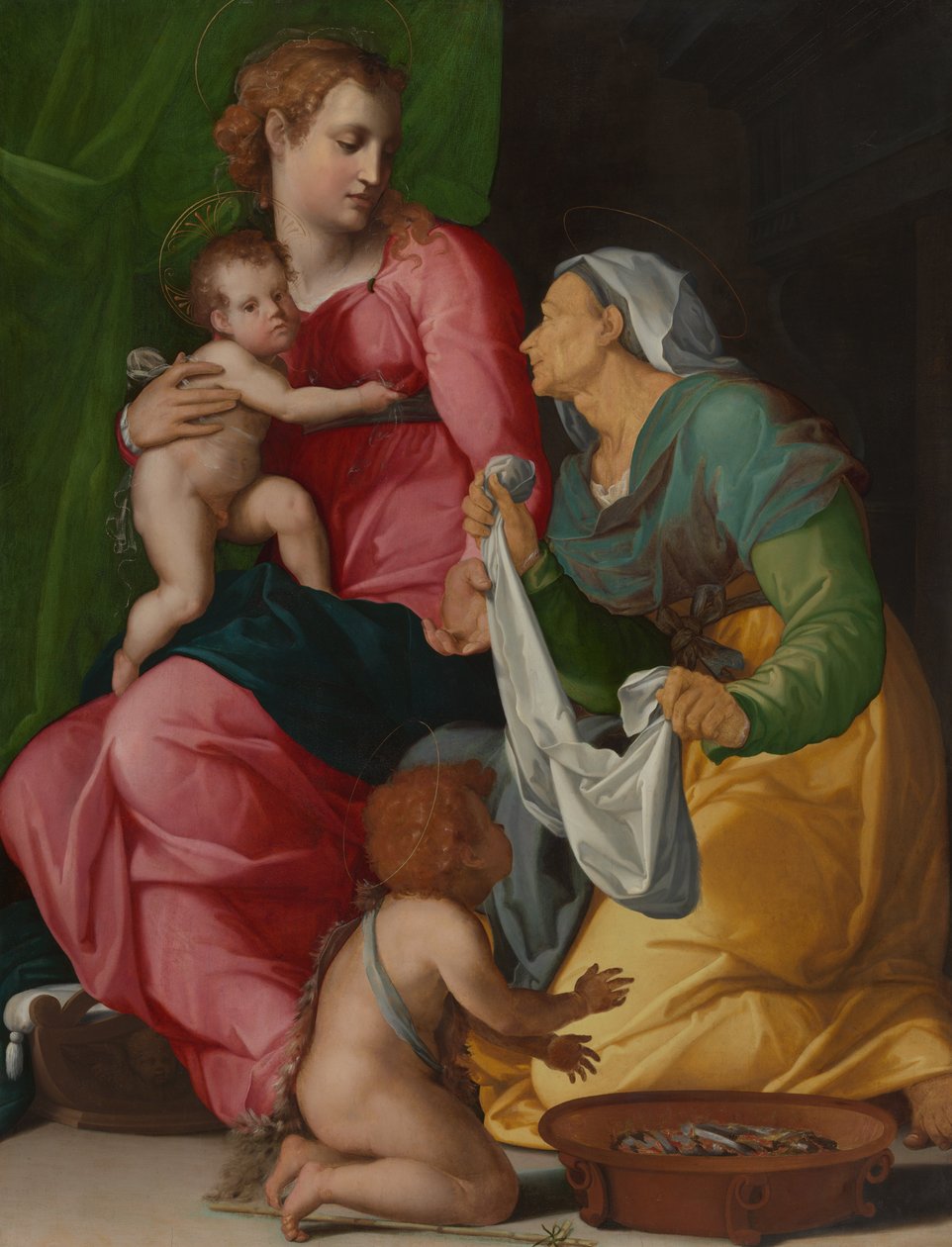 Madonna ve Çocuk ile Aziz Elizabeth ve Vaftizci Yahya by Jacopino del Conte