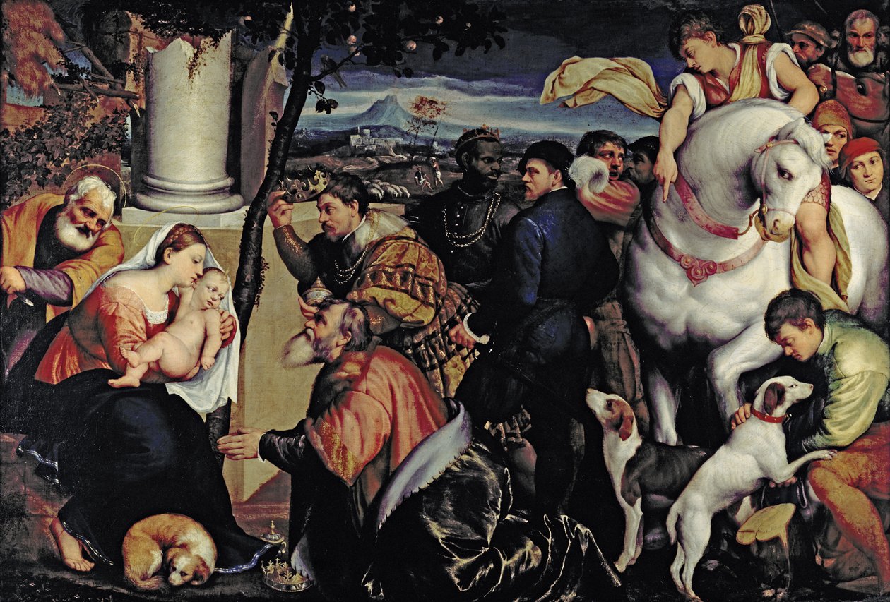 Kralların hayranlığı by Jacopo Bassano
