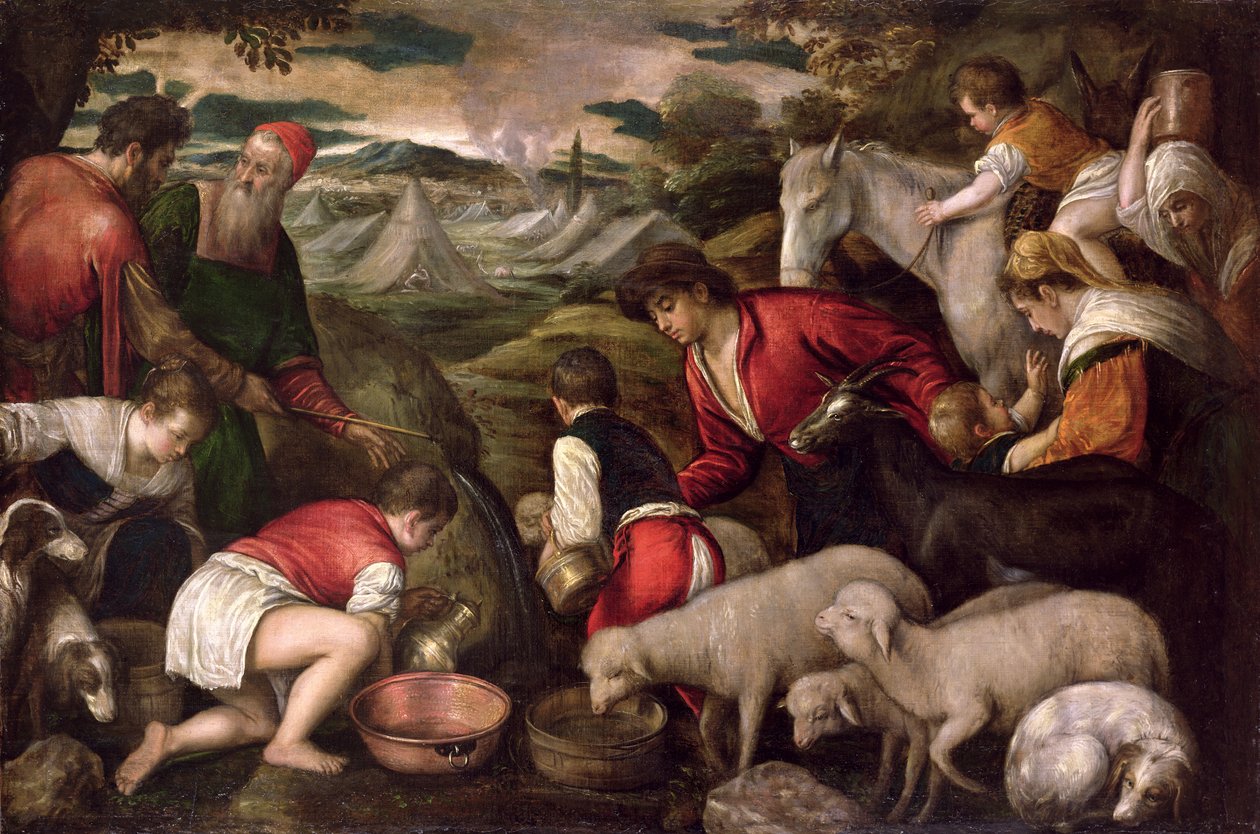 Musa Kayadan Su Vuruyor by Jacopo Bassano