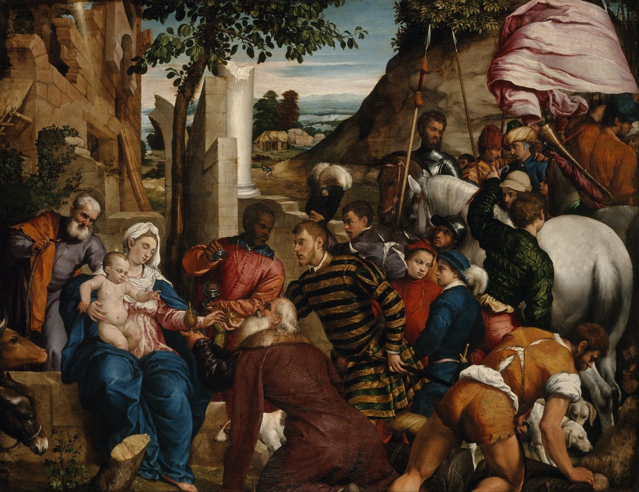 Kralların hayranlığı by Jacopo Bassano