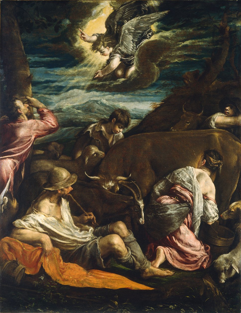 Çobanlara Müjde, c.15551560 by Jacopo Bassano