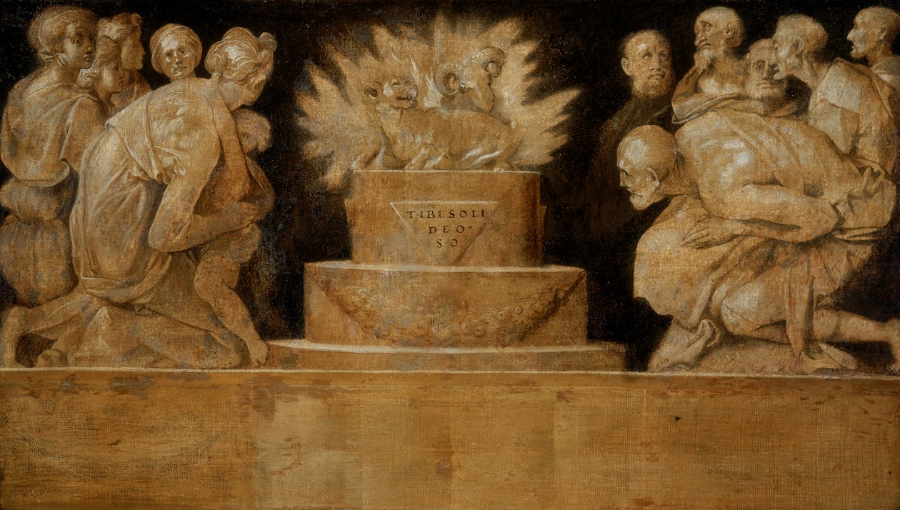 kurban sahnesi by Jacopo Pontormo
