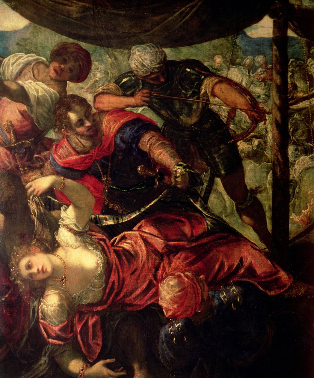 Türkler ve Hıristiyanlar arasındaki savaş, c.158889 (detay 38671) by Jacopo Robusti Tintoretto