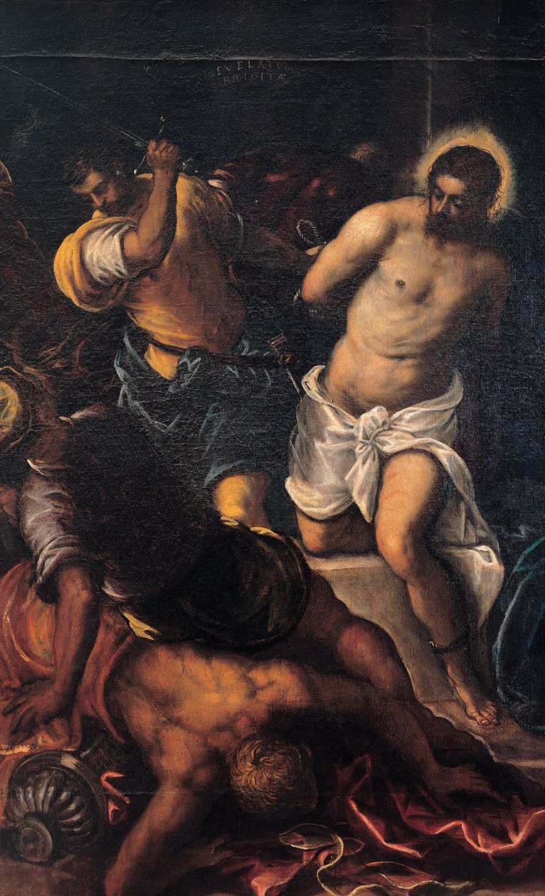Dikenlerle taçlandırma by Jacopo Robusti Tintoretto