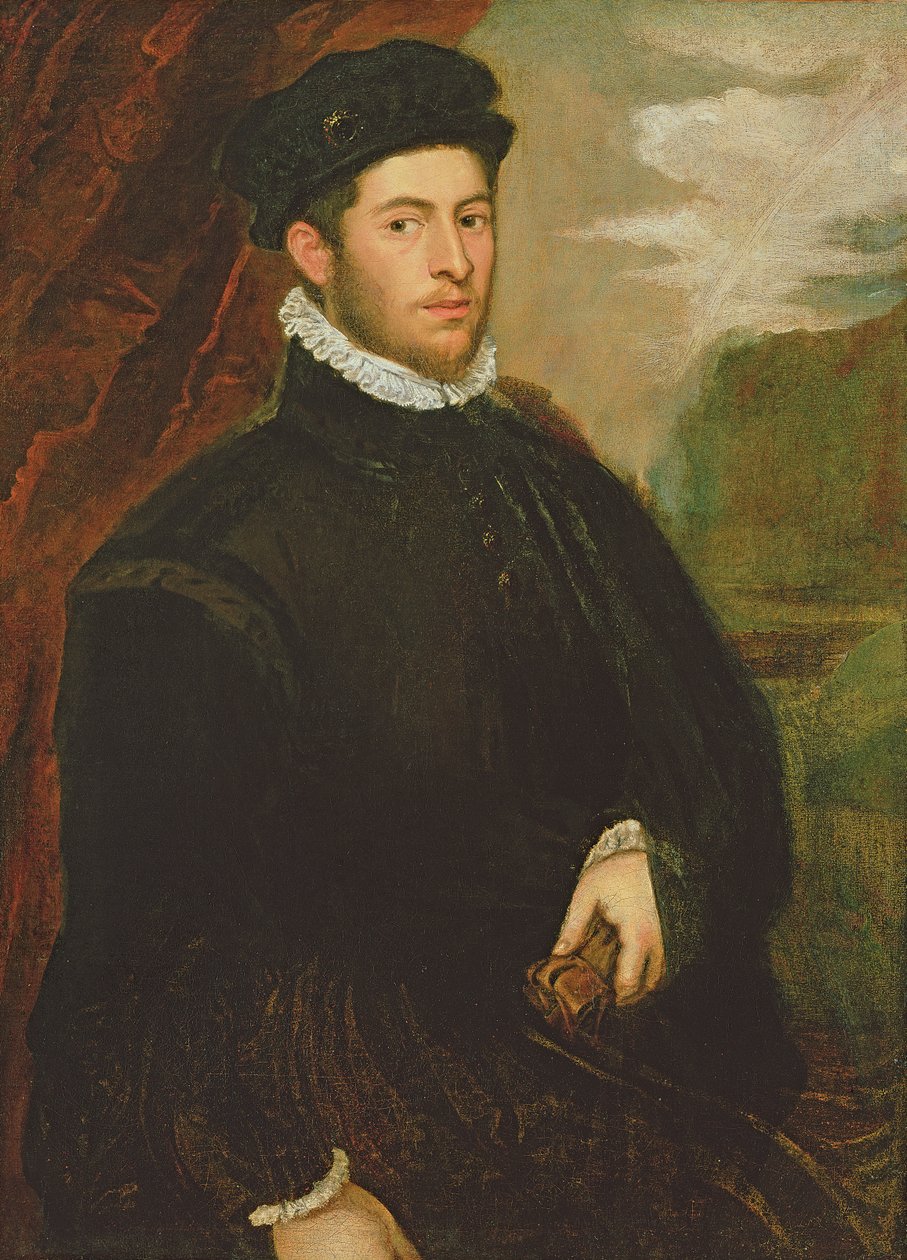 Bir asilzade portresi by Jacopo Robusti Tintoretto
