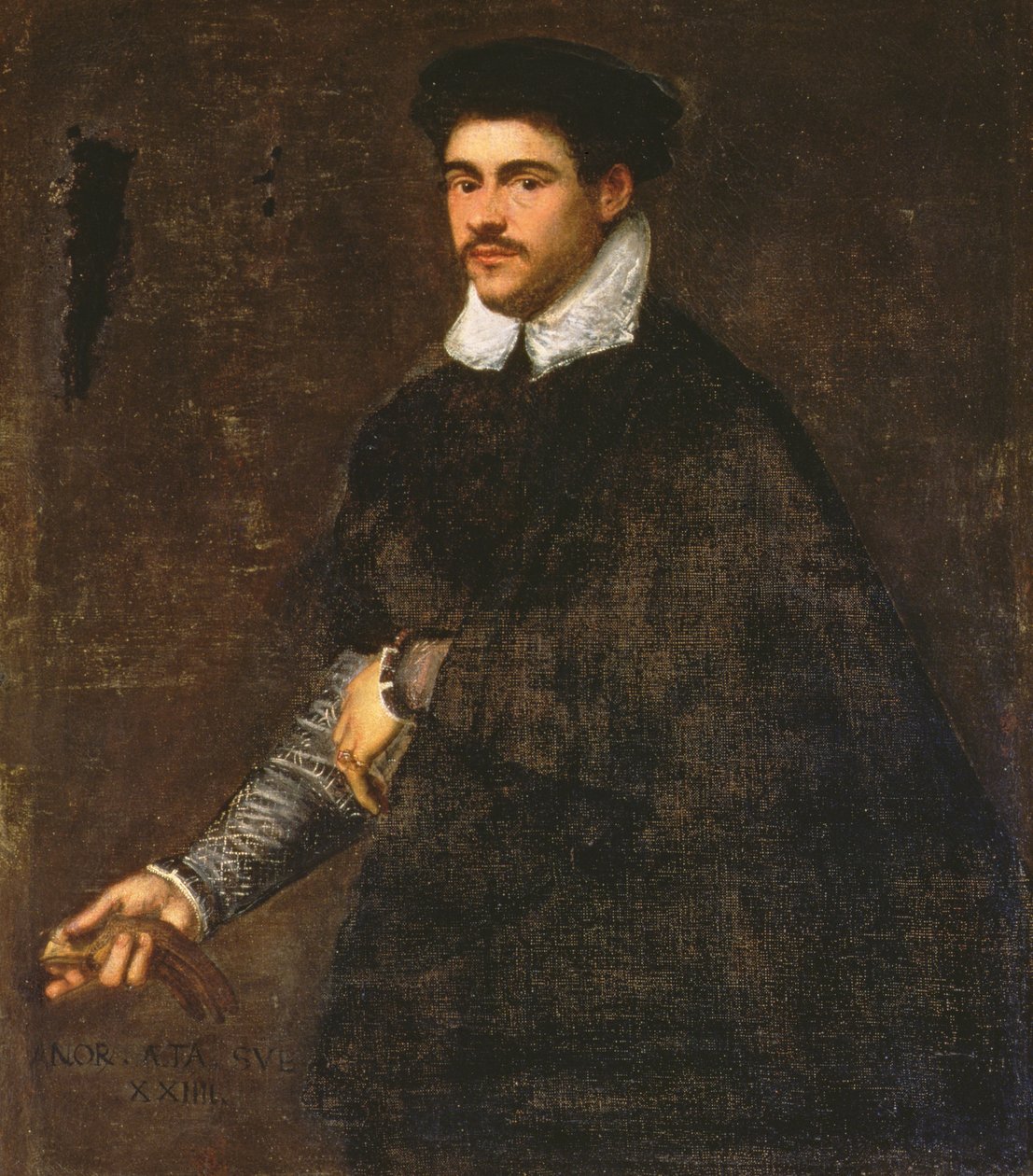 genç bir adam portresi by Jacopo Robusti Tintoretto