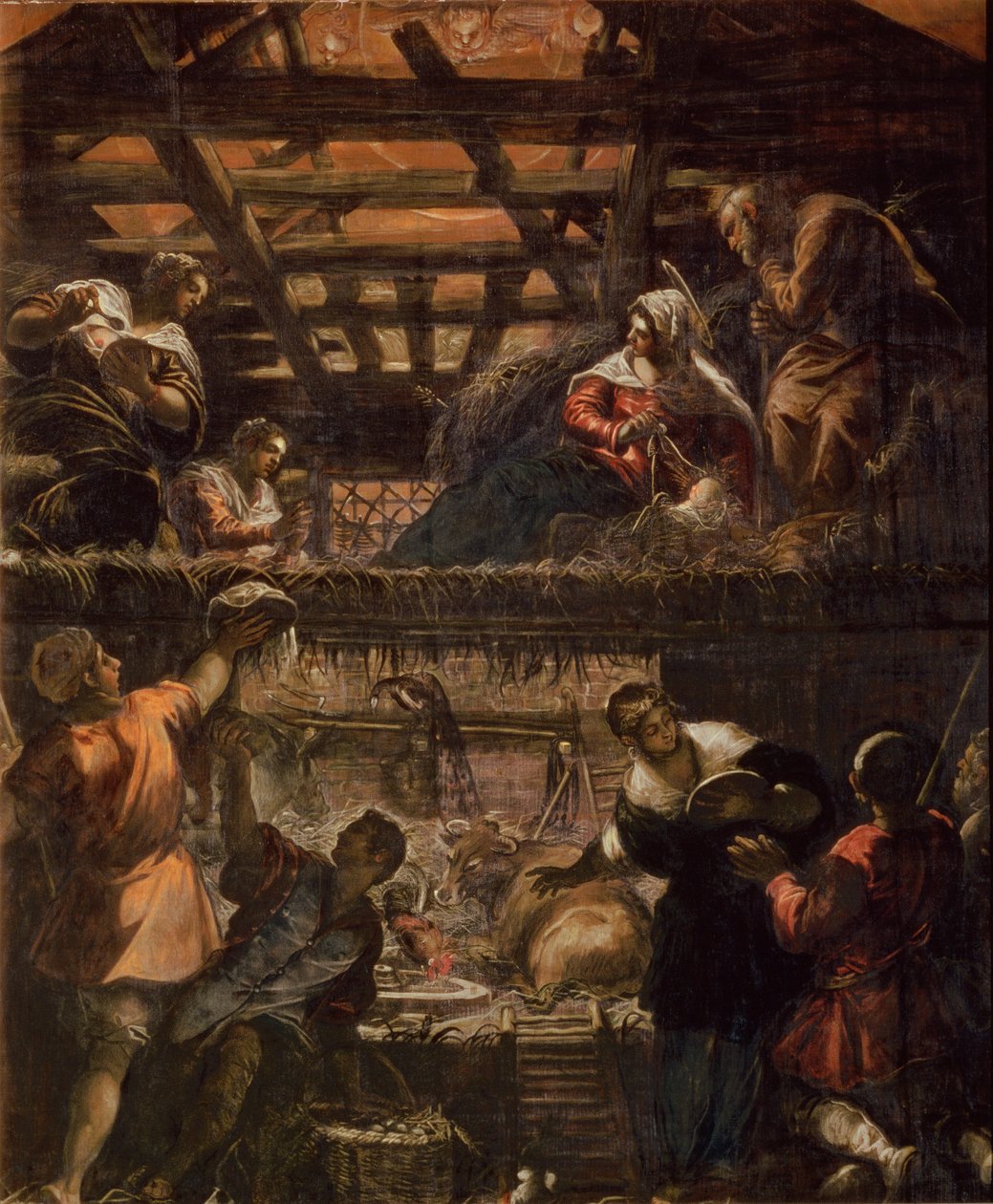 Çobanların Tapınması, 1578-81 by Jacopo Robusti Tintoretto
