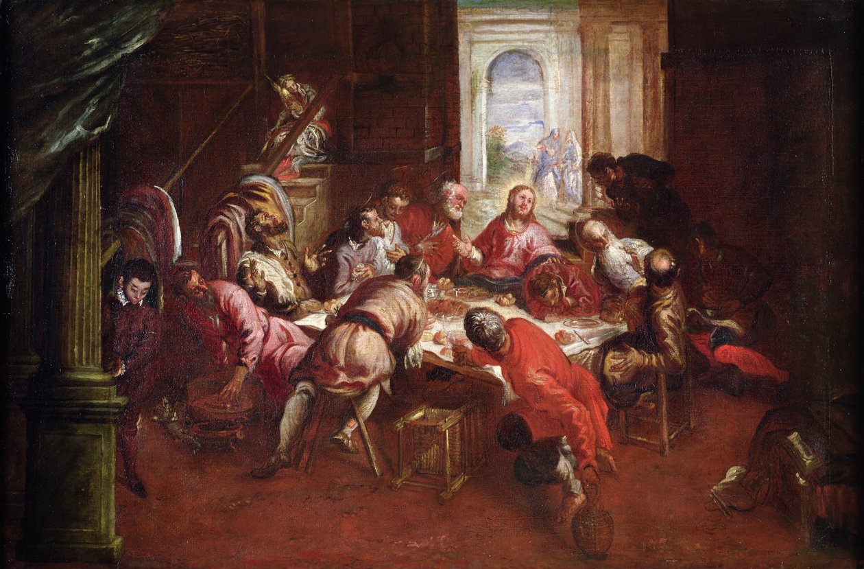 Son Akşam Yemeği by Jacopo Robusti Tintoretto