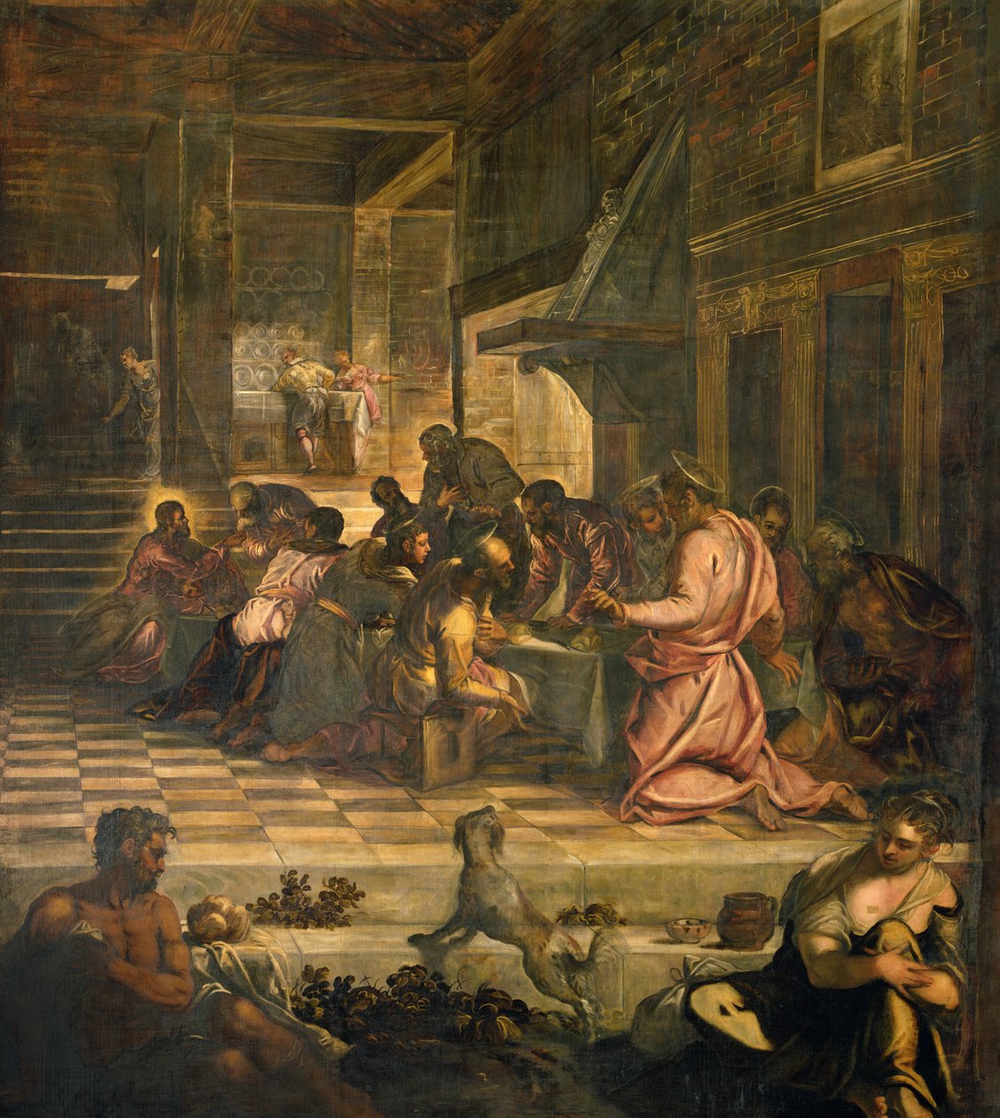 Son Akşam Yemeği (panel) by Jacopo Robusti Tintoretto