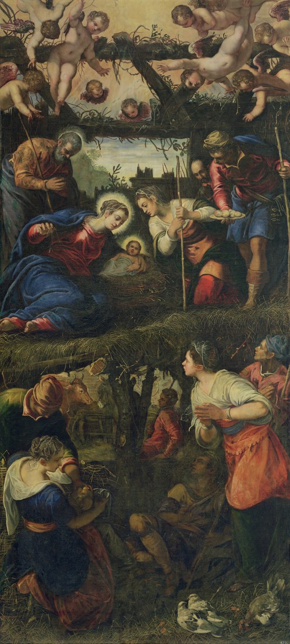 Doğuş ve Hayranlık by Jacopo Robusti Tintoretto