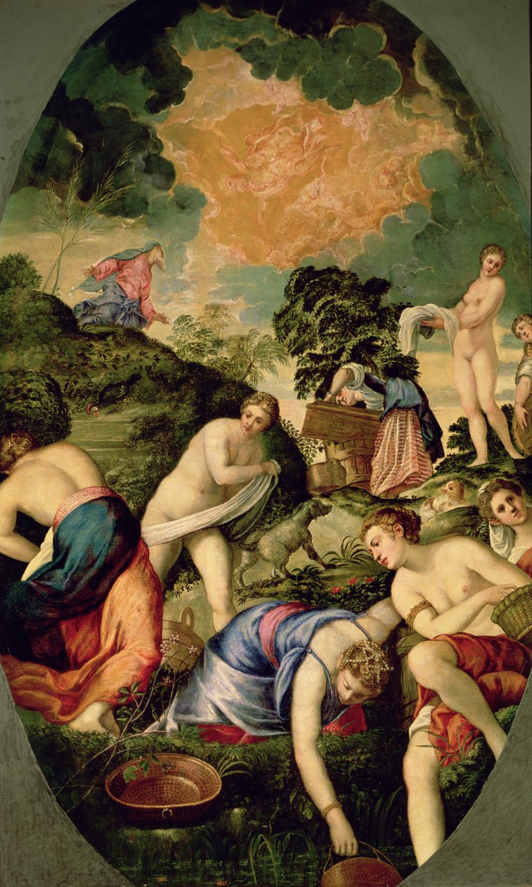 Midyanlı Bakirelerin Arınması by Jacopo Robusti Tintoretto