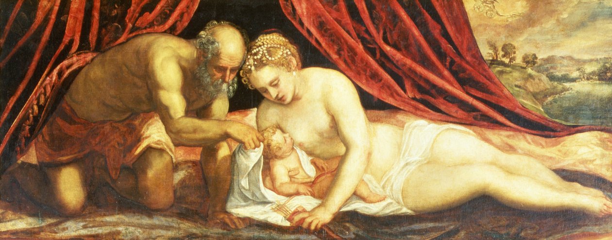 ಶುಕ್ರ, ವಲ್ಕನ್ ಮತ್ತು ಕ್ಯುಪಿಡ್ಟರ್ಕ್ by Jacopo Robusti Tintoretto