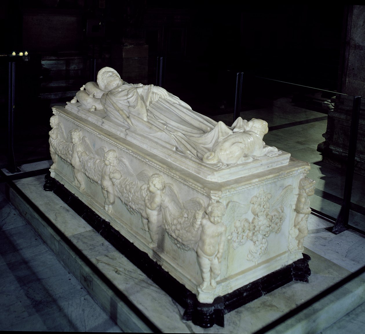 Ilaria del Carretto Mezarı (d.1405) (mermer) by Jacopo della Quercia