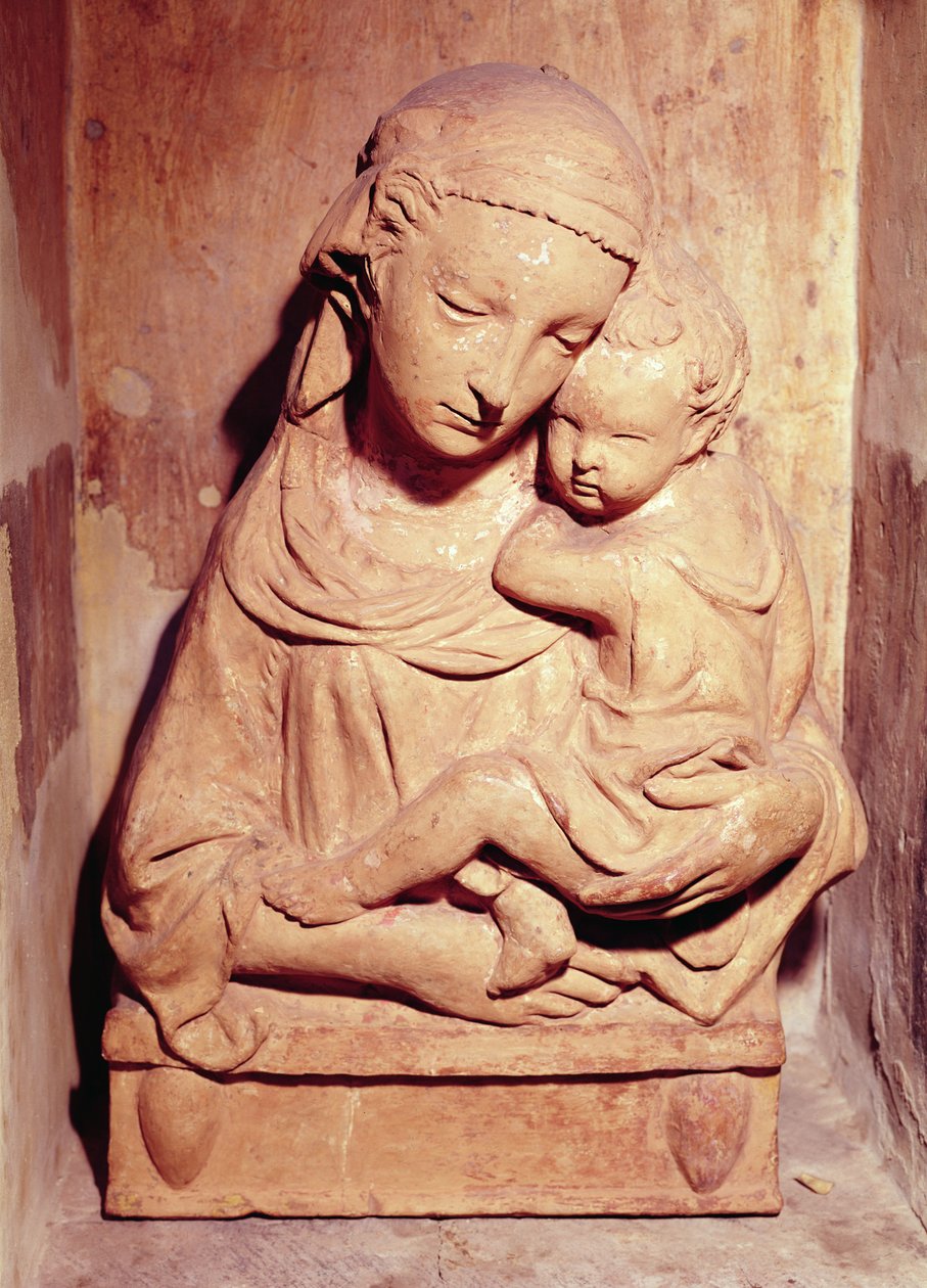 Bakire ve Çocuk (mermer) by Jacopo della Quercia