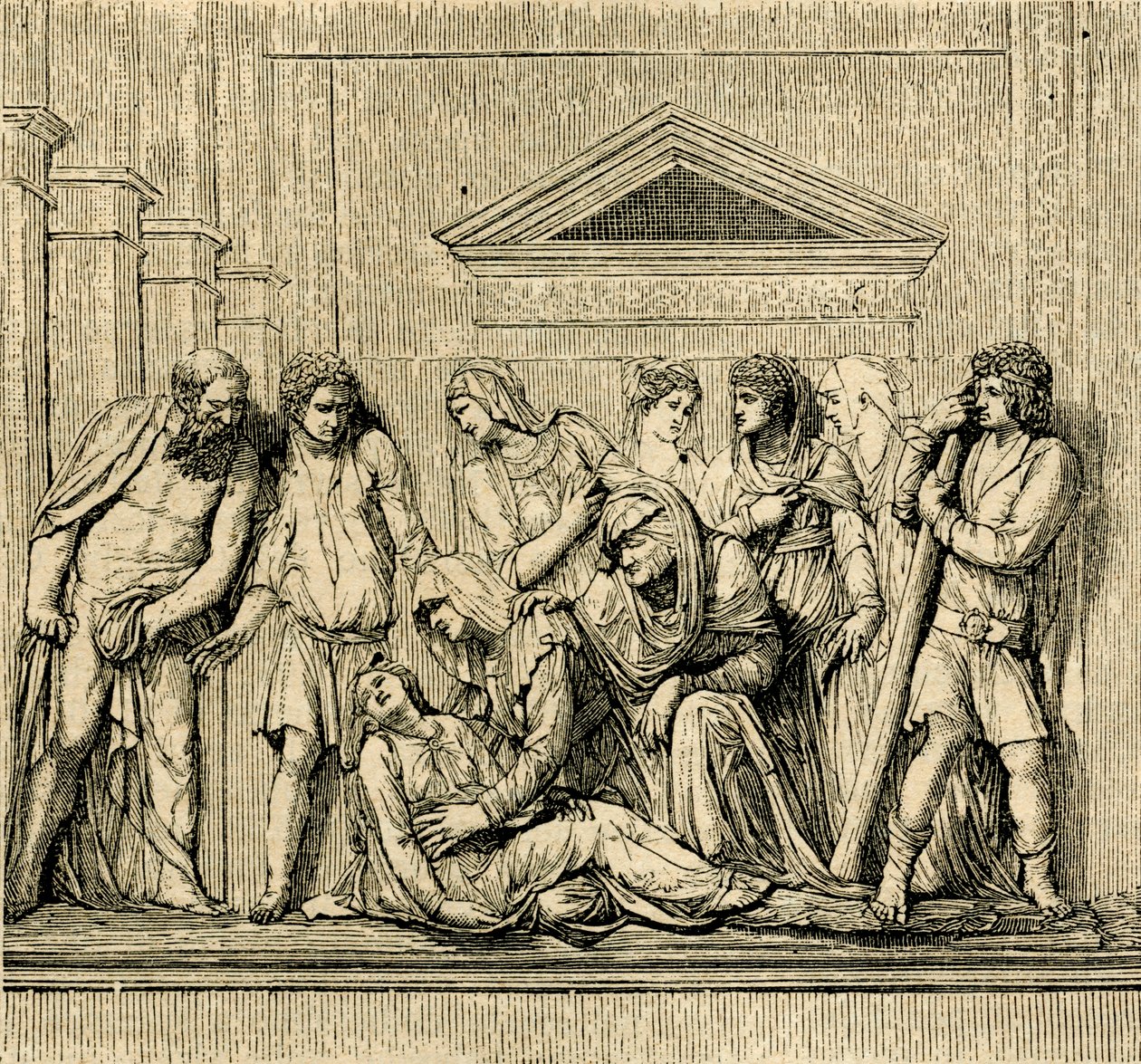 Aziz Anthony boğulan kadını canlandırıyor, Jacopo Sansovino'nun (1486-1570) mermer kabartması, Padua Aziz Anthony Bazilikası, Padua, Veneto, İtalya by Jacopo (1486 1570) Sansovino
