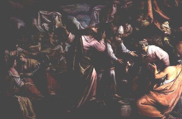 Vahşi Doğada Manna by Jacopo Bassano