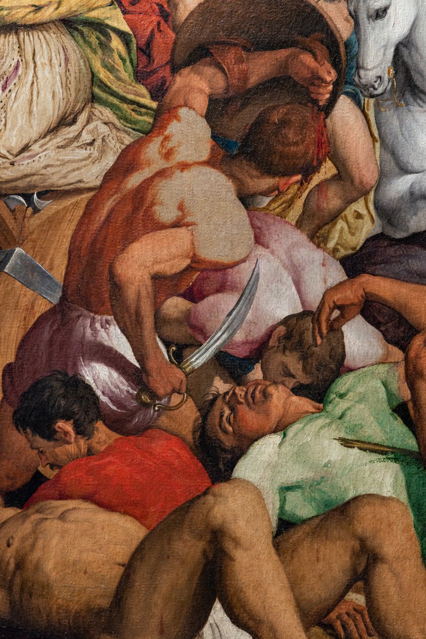 Alessandria'lı Aziz Catherine'in Şehitliği, detay by Jacopo (1510 92) Bassano