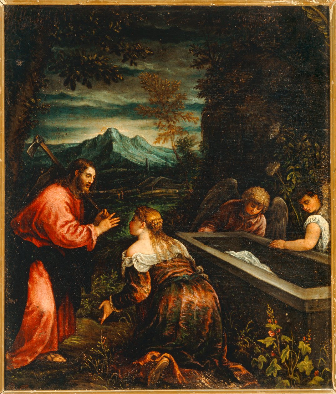 Noli me tangere (resim) by Jacopo (1510-92) Bassano