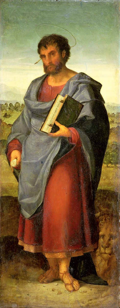 Aziz Markos (panel üzerine yağlıboya) by Jacopo (c.1480-1528) Palma