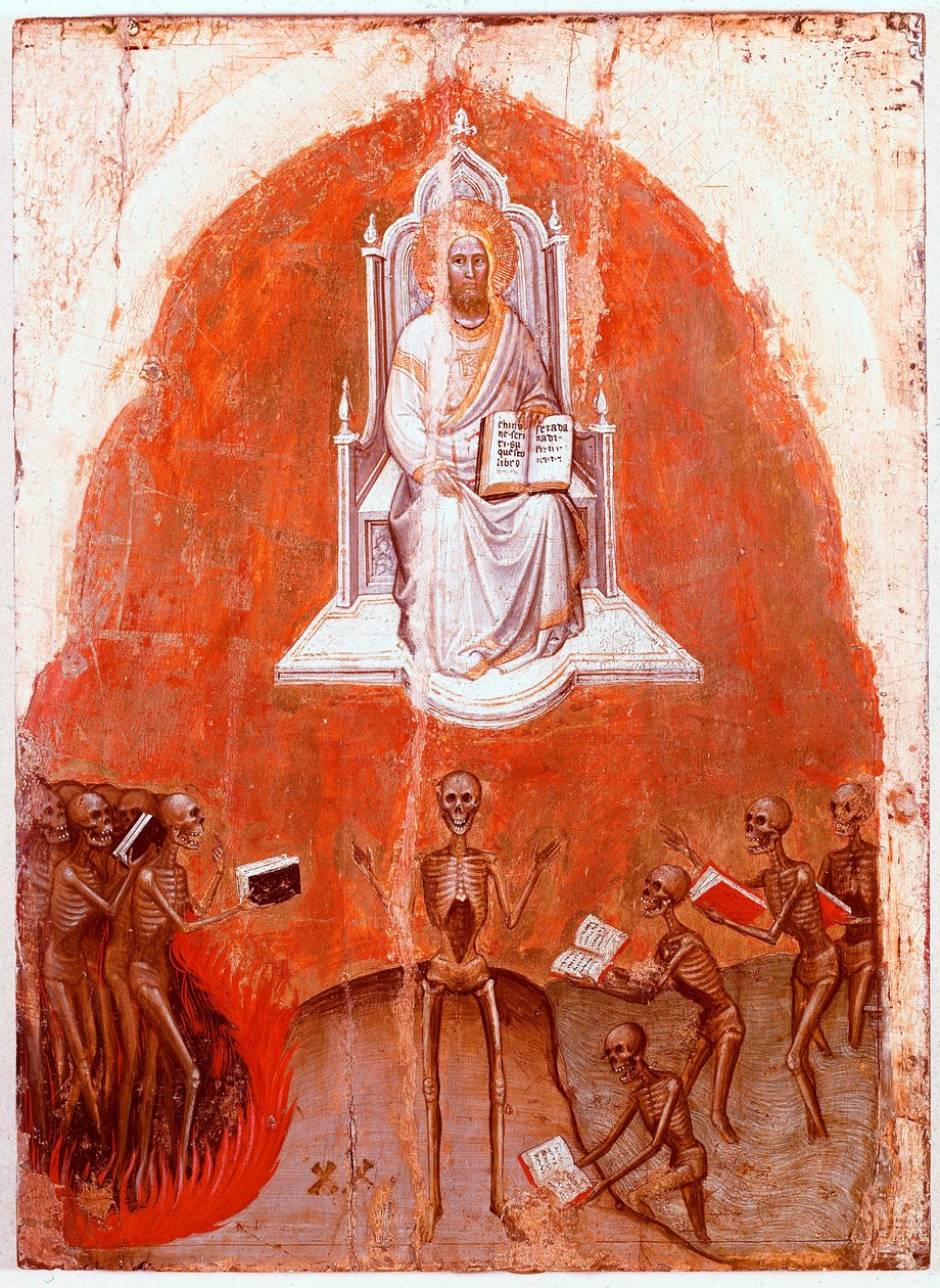 Vahiy Poliptiğinin sol paneli: Yaşam Kitabı ile Mesih. Jacobello Alberegno tarafından ahşap üzerine Detrempe (1367-1397 yaklaşık) 1360-1390. Gallerie dell