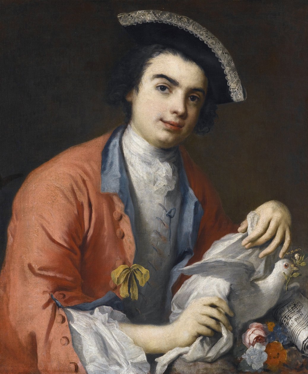 Carlo Broschi dit Farinelli, kontralto ve soprano şarkıcısı, İtalyan hadım portresi - Amigoni, Jacopo (1675-1752) tarafından Farinelli olarak bilinen Carlo Broschi