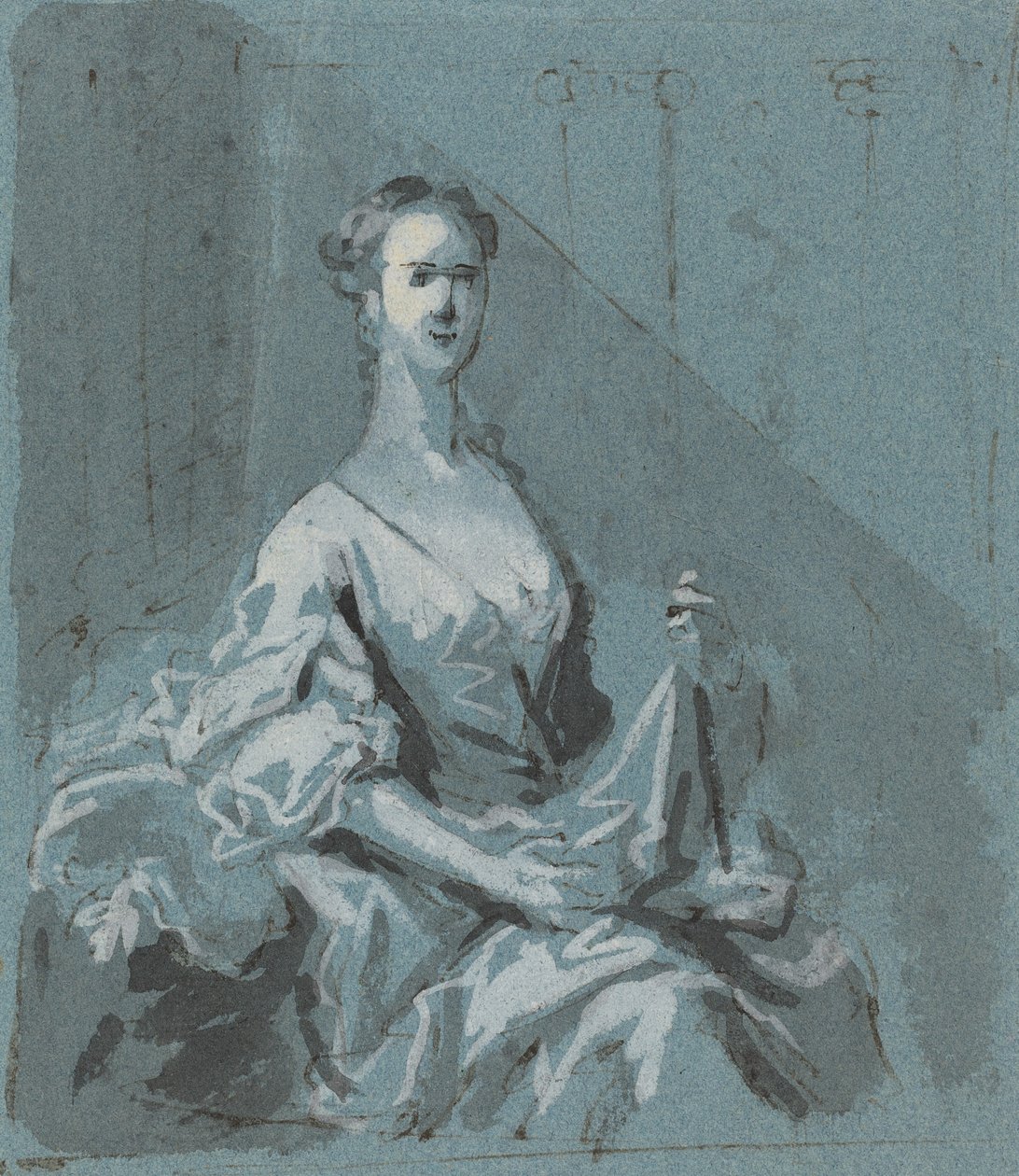 Bir Bayan Portresi by Jacopo Amigoni